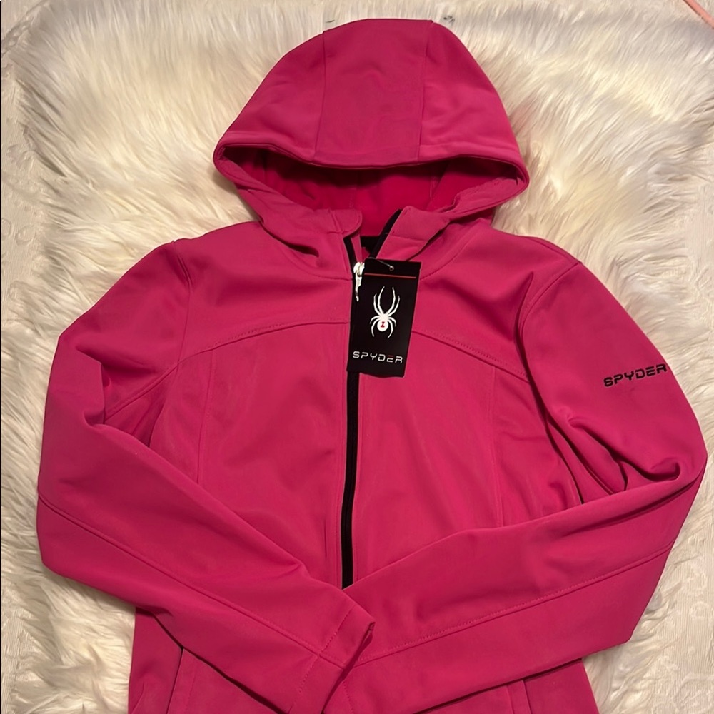 Spyder Vibrant Pink Hooded Jacket